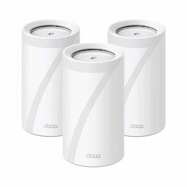 TPLink Deco BE85 (3 pack )Triband Mesh WiFi 7 BE22000 Whole Home Mesh System 3 Pack