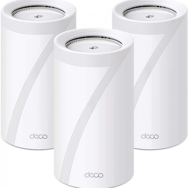 TPLink Deco BE85 (3 pack )Triband Mesh WiFi 7 BE22000 Whole Home Mesh System 3 Pack